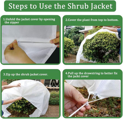 REMIAWY Plant Covers Freeze Protection Frost Blanket for Plants Tree Blanket Cover Shrub Covers