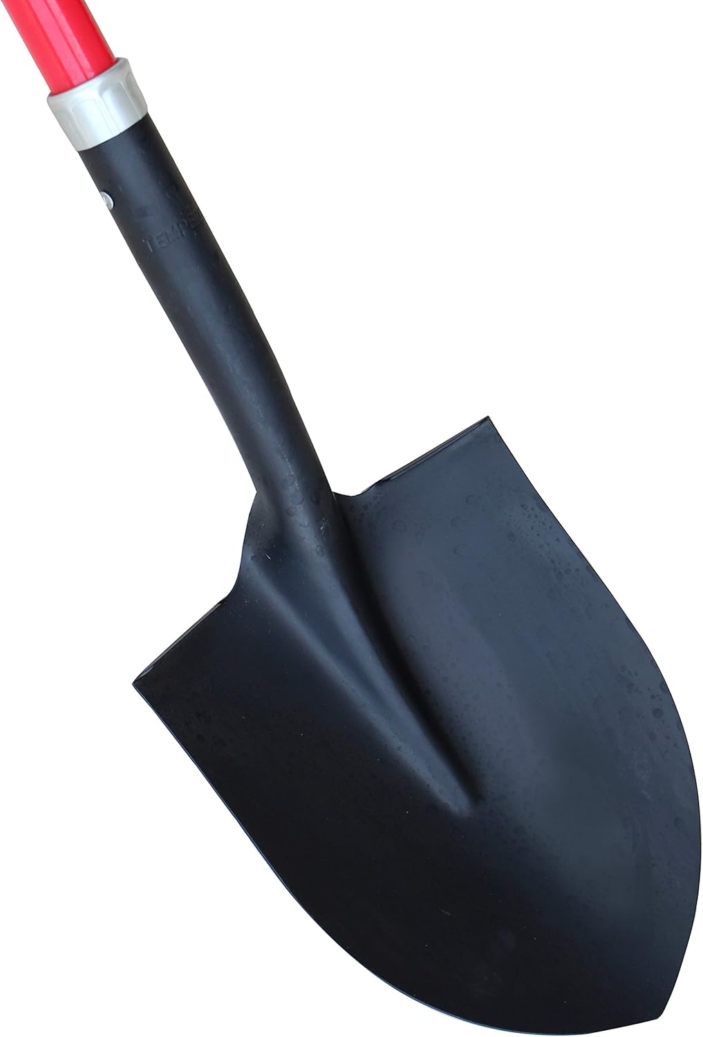 TABOR TOOLS Shovel with Rounded Blade and Comfortable D Grip 31 Inch Fiberglass Handle, Digging