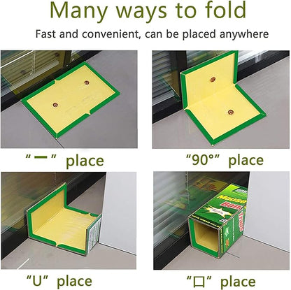 Ezoon 12 Pack Large Mouse Glue Traps with Enhanced Stickiness, Rat Snake Sticky Pad Board for House