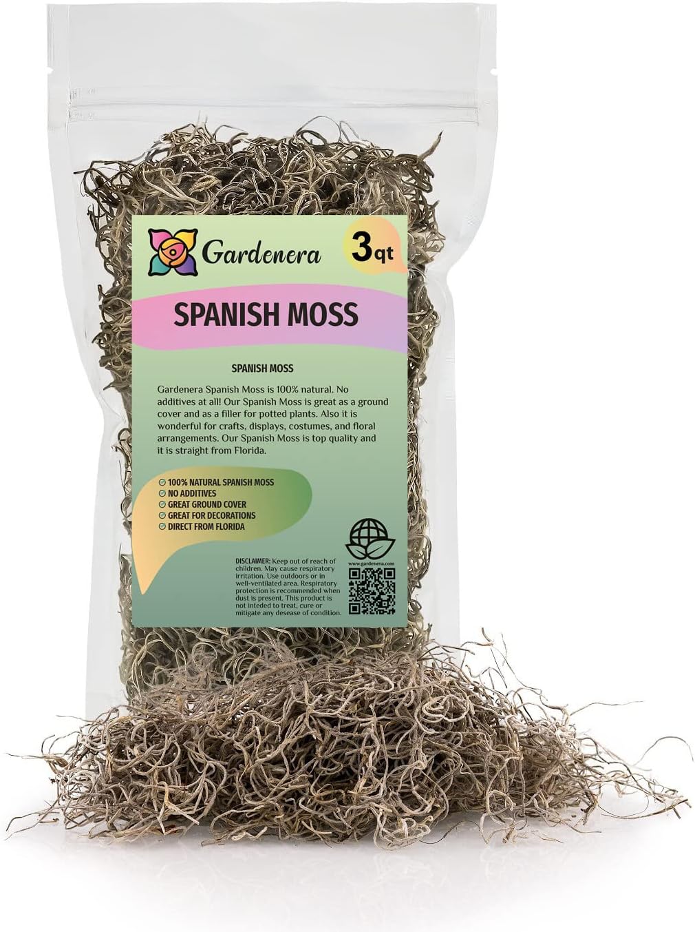 Premium Natural Spanish Moss | Natural Preserved - Great Ground Cover - Filler for Potted Plants
