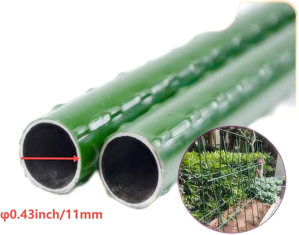 Steel Plant Stakes 4 Feet, Garden Plant Stakes 48 Inch,25 Pack Tomato Stakes for Growing Climbing