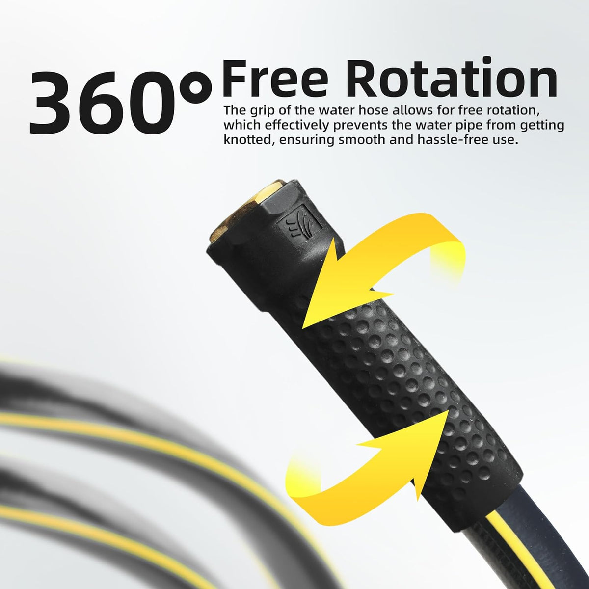 Solution4Patio Short Leader Garden Hose 5/8 in. x 10 ft. -Kink Free, No Leaking, Male/Female