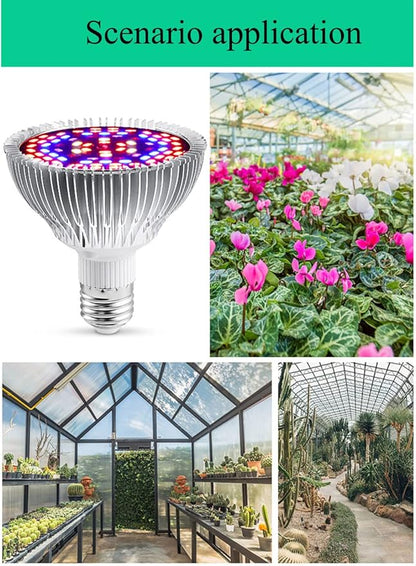 Full Spectrum 50W Led Plant Grow Light Bulb for Indoor Plants Vegetables and Seedlings, LED Plant