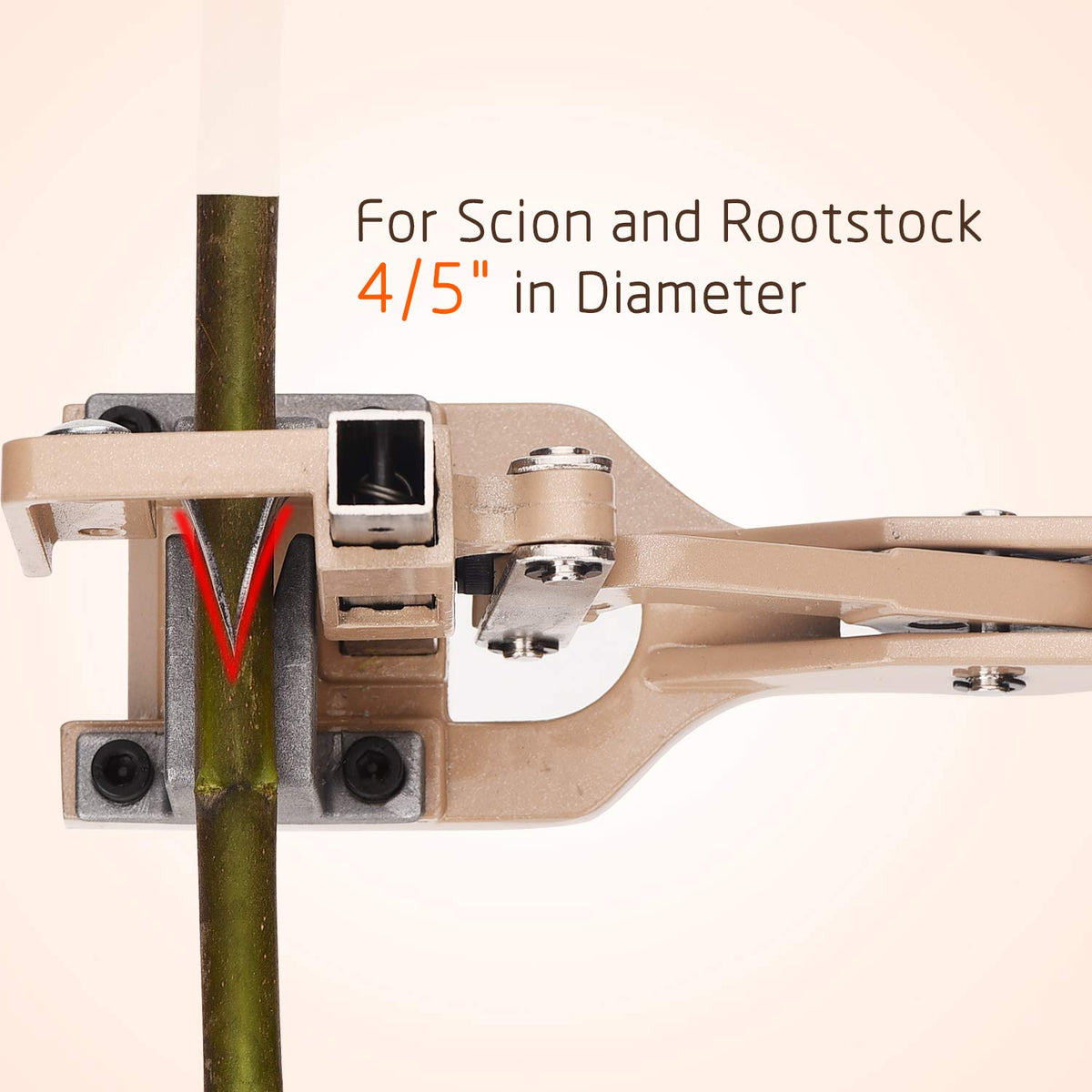 FUNTECK V-Cut Grafting Tool for Large Branches Full Metal Body with SK5 Blade Ideal for Fruit Tree