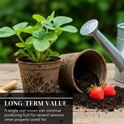 Albion Everbearing Strawberry Plants - Fruit Very Firm, Sweet, High Yields (10 Plants) Can Not Ship