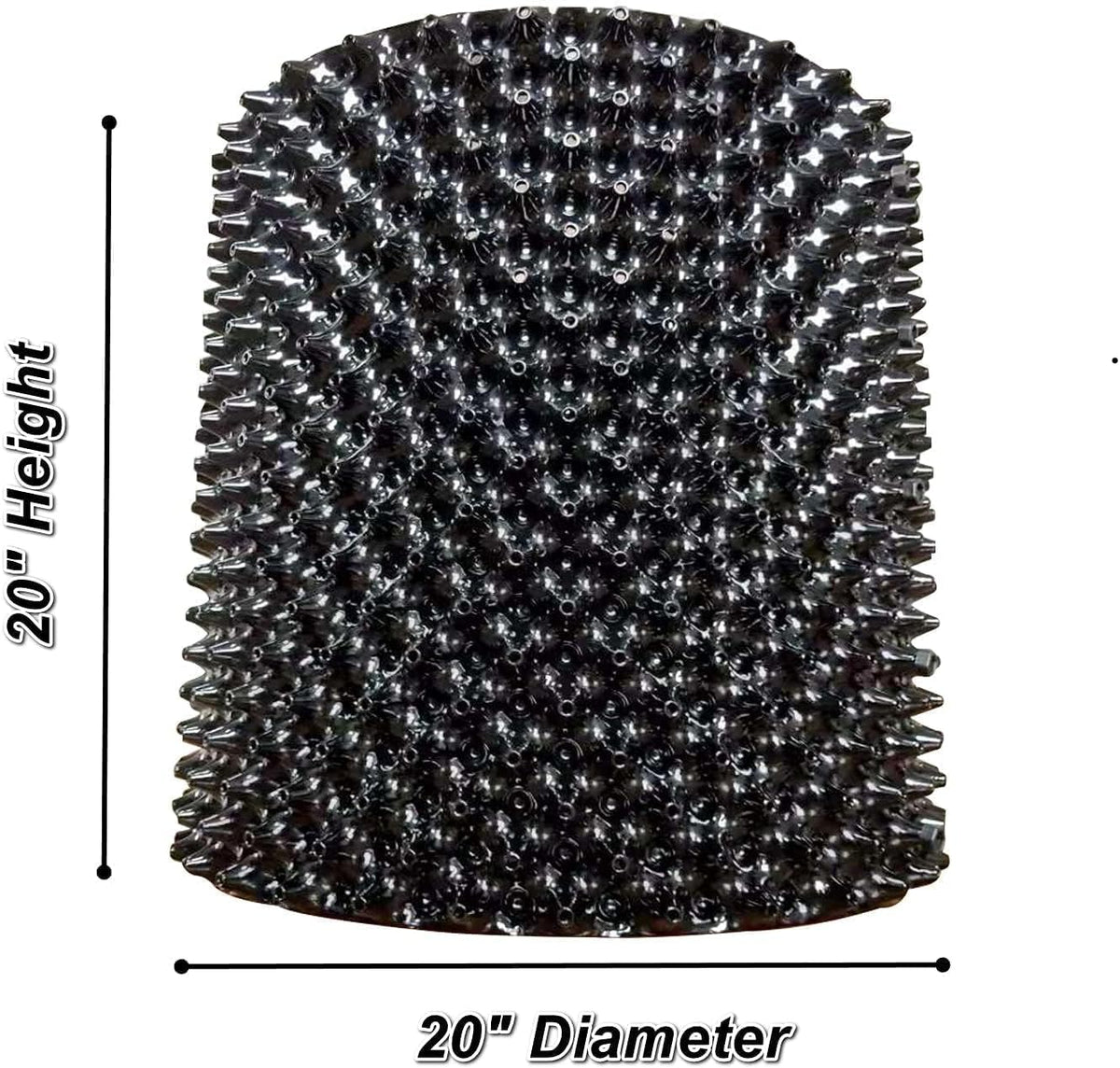 25 Gallon Air Pruning Containers 5-Pack, 100 Liter 20" X 20" D/H Special Packing Interlocked Large