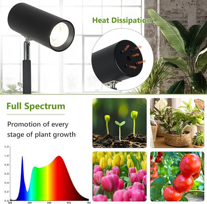 HMVPL Grow Lights Stand for Indoor Plants Full Spectrum Tall Plant Light for Indoor Growing with