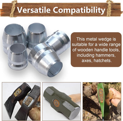 21 PCS Round Axe Handle Wedge Safety Metal Wedge Hammer Handle Wedges for Axe Hammer Sledge