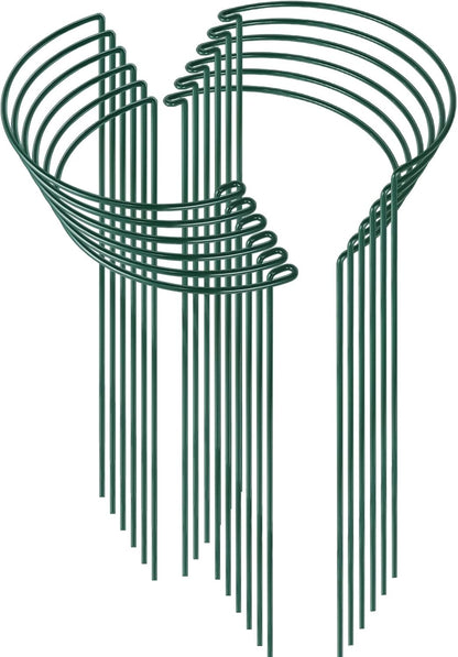 HiGift 12 Pack Plant Stakes for Indoor Plants, Metal Garden Peony Support Cages, Outdoor Plant