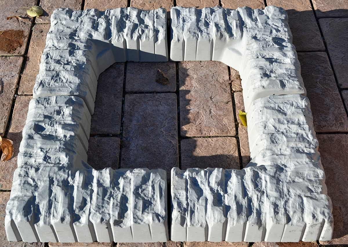 Concrete Mold Garden Edging Stone Garden Edging Tree Landscape Flower Sold 1 Piece BR09-1