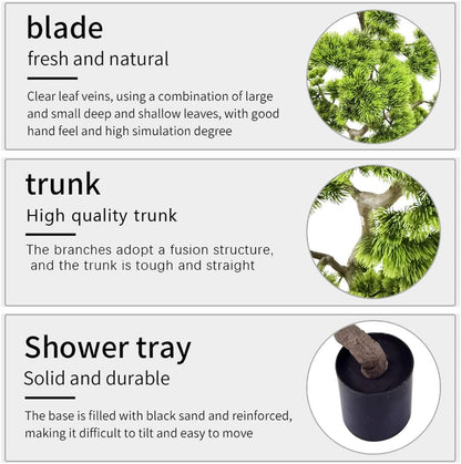 5ft Artificial Bonsai Tree - Large Faux Plants Indoor with Ceramic Pot, Realistic Fake Plants Decor