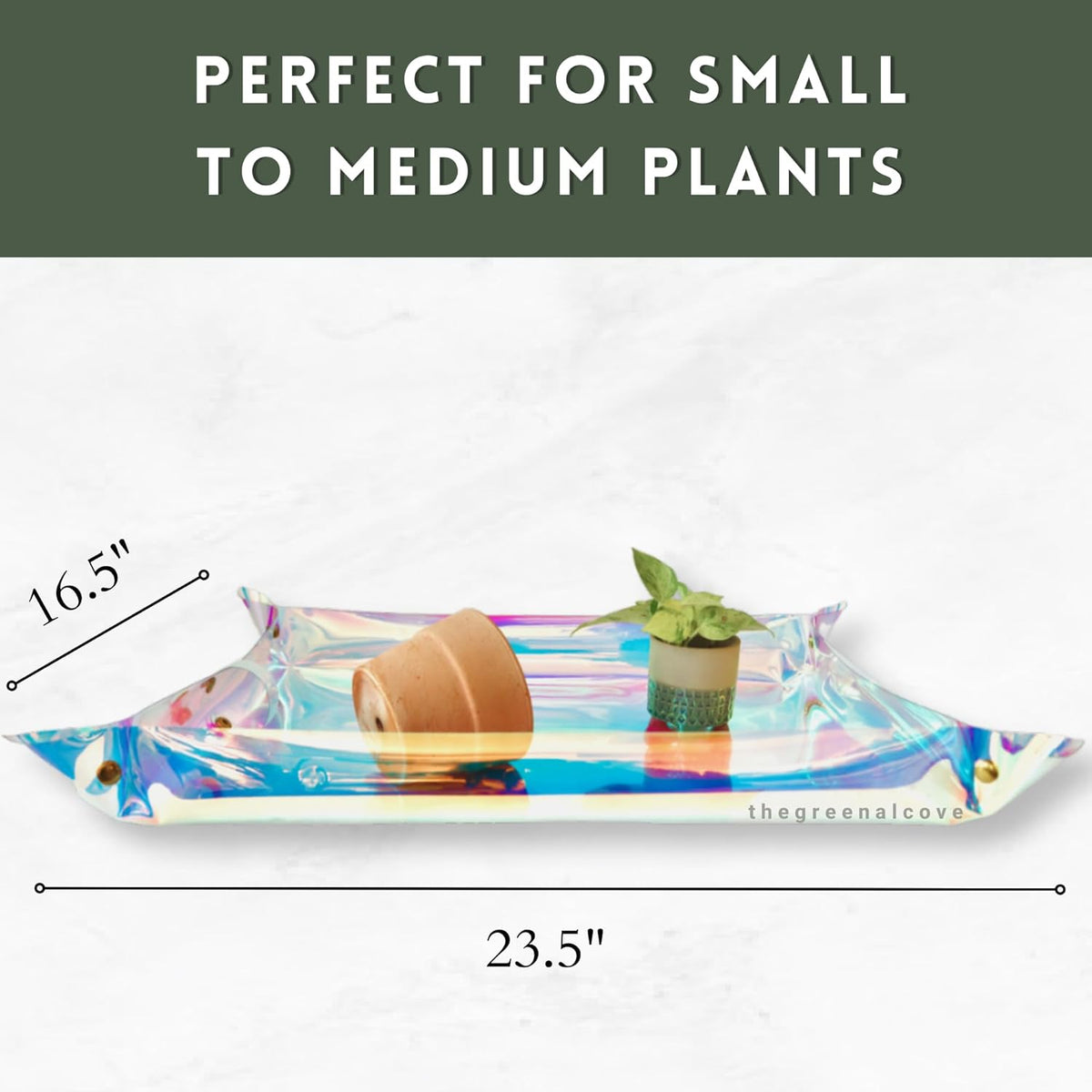 Plant Repotting Mat for Indoor Outdoor Gardening, Holographic Roll Out Potting Mat Tarp - Gifts for