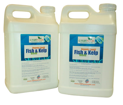Omri Listed Fish & Kelp Fertilizer by GS Plant Foods (5 Gallons) - Organic Fertilizer for