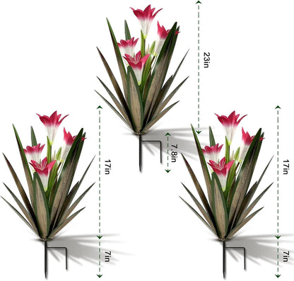 Homight Metal Agave Plant Outdoor Decoration Lily Mexican Yard Art Garden Gift Home Decor Hand