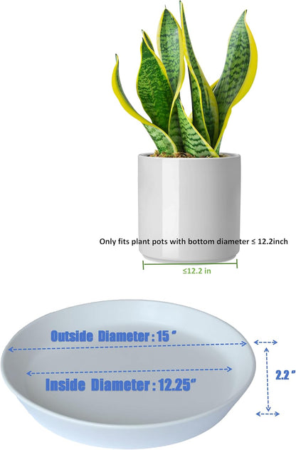 14 Inch Plant Saucer Tray 4 5 6 8 10 12 14 15 Inch Ceramic Plant Saucers for Indoors Outdoor