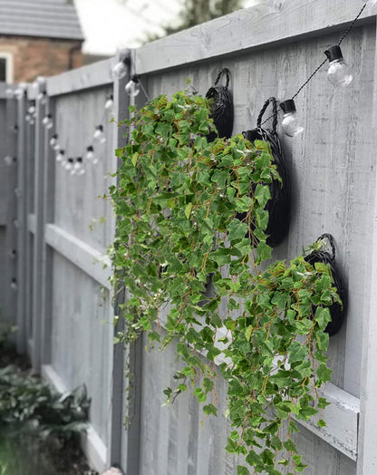 Hollyone Artificial Hanging Plants 35.4" Fake Ivy Vine Faux Ivy Leaves Fire and UV Resistant
