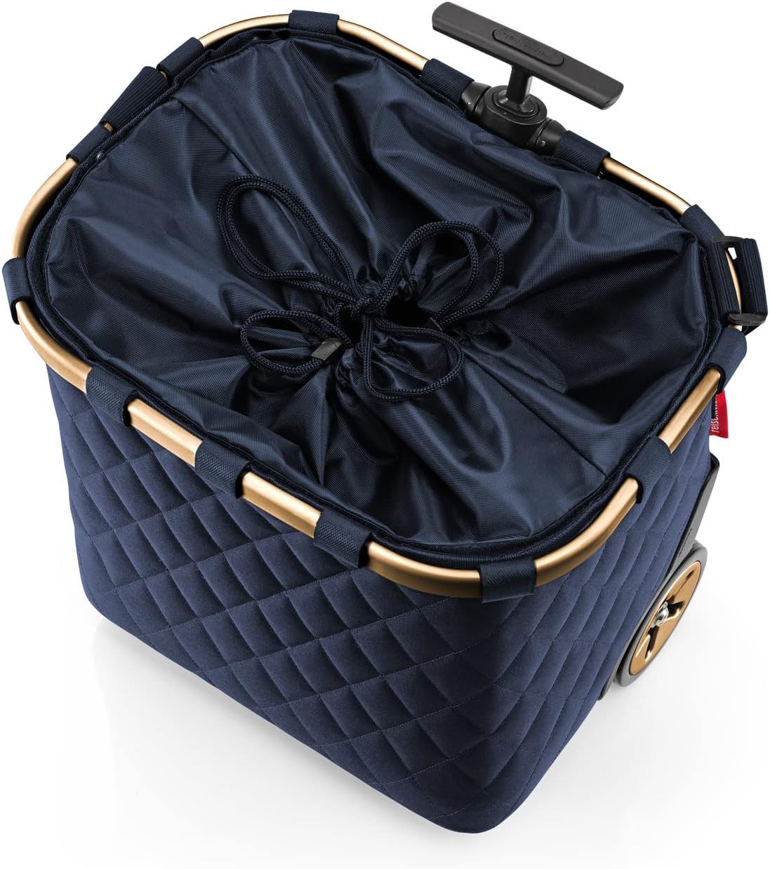 reisenthel carrycruiser Rhombus Midnight Gold - Portable Shopping Trolley with Sturdy Aluminum