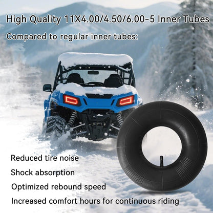 2 Pack 11x4.00-5 Inner Tube with TR-13 Valve Stem 11X4.00/4.50/6.00-5 Replacement Tire Tube for