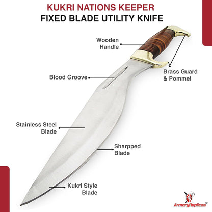 Armory Replicas Sovereign Nation Kukri Hunting Knife