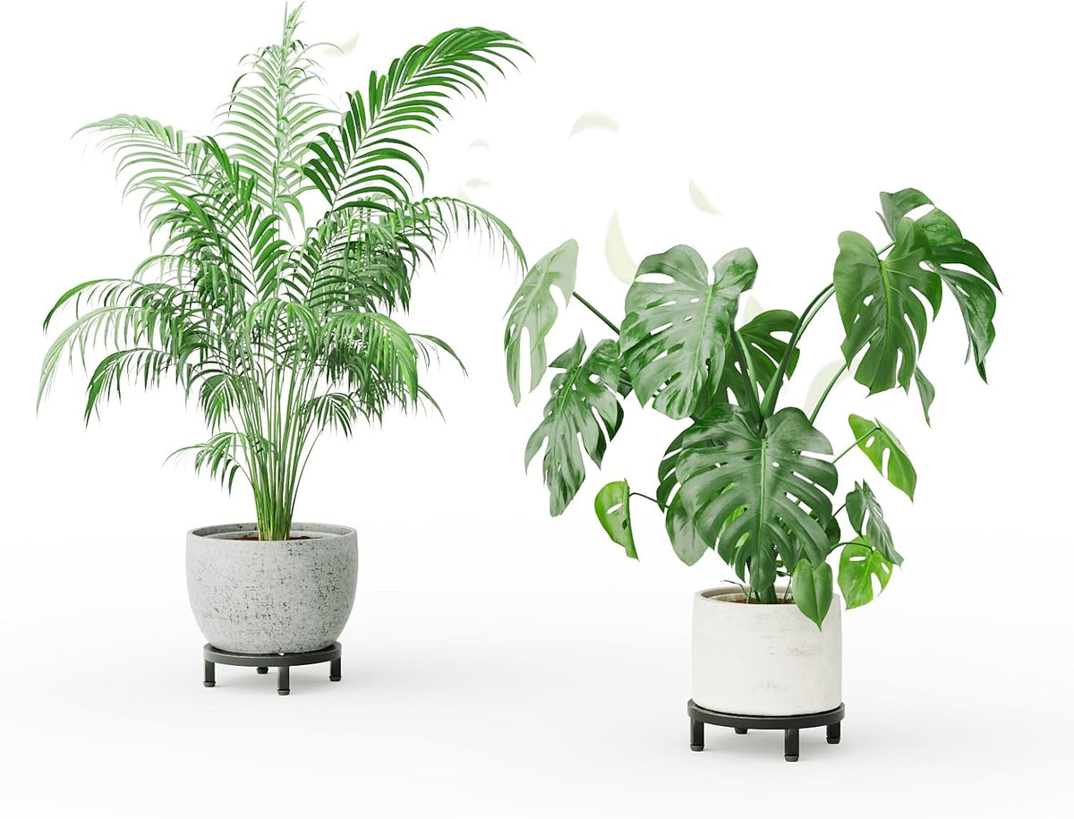 Zhongma 2 Pack 8.7" Sturdy Potted Plant Stand Flower Pot Holder Heavy Duty Construction, Low Plant