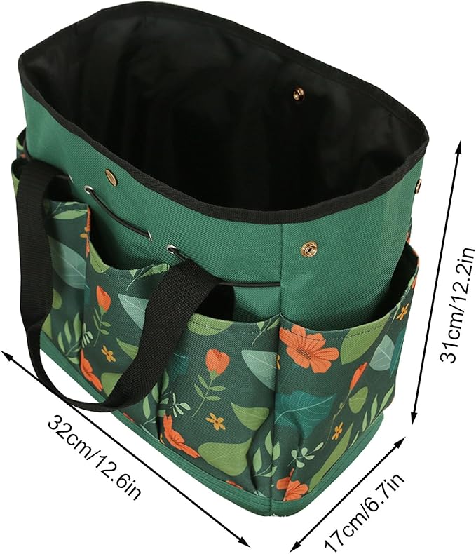 Garden Tool Bag, Portable Garden Tote Bag with Handle, Oxford Garden Tool Organizer Bag, Ideal