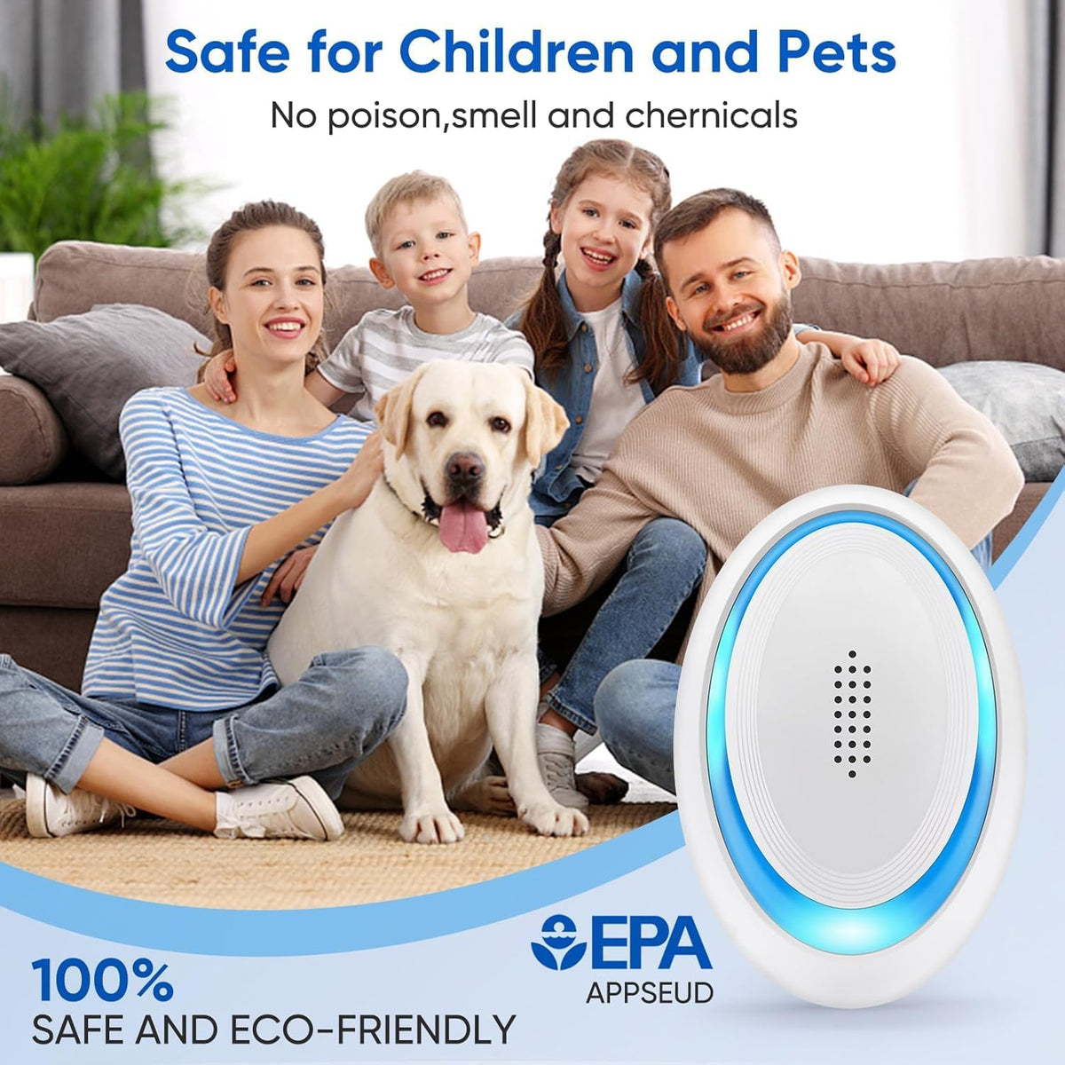 2025 Upgraded Mouse Repellent Indoor, 6 Pack Ultrasonic Pest Repeller, Roach Repellent Plug, Roach