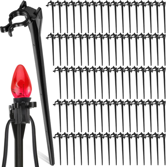 Jetec 800 Pieces Christmas Light Stakes Universal Yard Lawn Holiday 7.5 Inches Light Ground Stakes