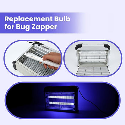 LiBa Bug Zapper Replacement UV Lamp Bulb - 10W Light Tubes, Compatible with 20W Indoor Electronic