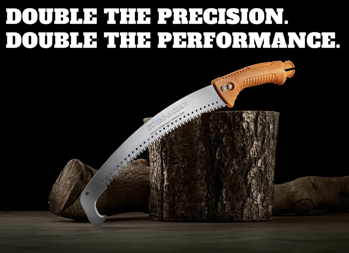 Pruning Manual Hand Saw // Hand Held or with Extension Manual Pole Saw for Tree Trimming // Fits