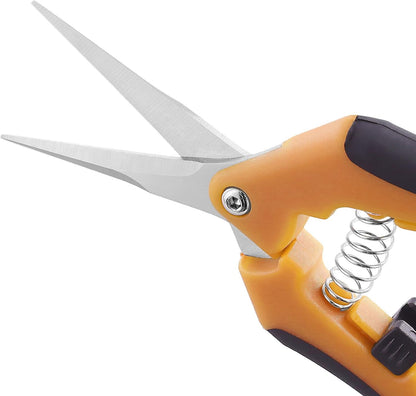 15 PCS 6.5 inch Garden Pruning Shears, Gardening Hand Pruners with Straight Stainless Steel