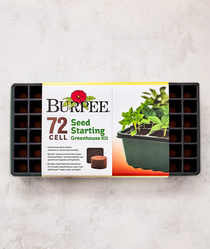 Burpee Greenhouse Indoor Starting Herbs, Flowers and Vegetables | Includes Dome, Watering, Seed