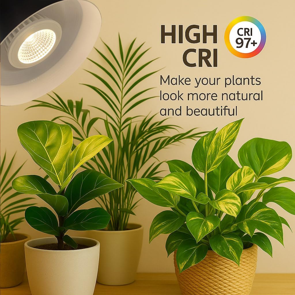 Hanging Grow Lights for Indoor Plants, Full Spectrum, with Timer and 15FT Power Cord, 20W Pendant