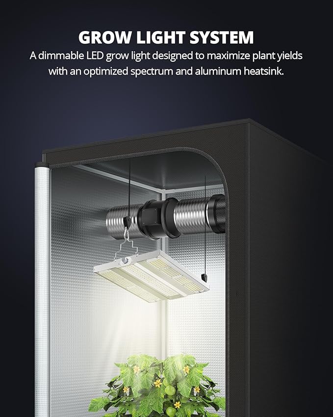 VIPARSPECTRA XS1500 Pro LED Grow Lights for Seed Starting Vegetables Bloom, New-gen Lens Dimming