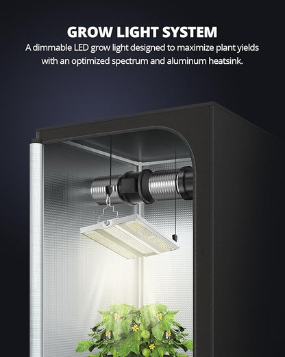 VIPARSPECTRA XS1500 Pro LED Grow Lights for Seed Starting Vegetables Bloom, New-gen Lens Dimming