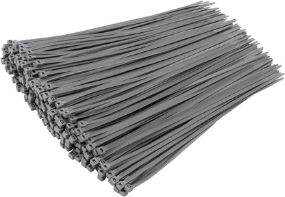 XINGO 1000 PCS Silver Zip Ties 12 Inch, 60 LBS Tensile Strength, Self-Locking Nylon Plastic Nylon