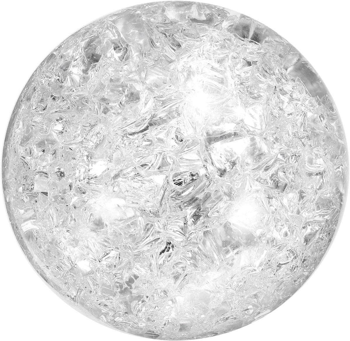 uxcell 60mm/2.4" Crystal Sphere Ball Ice Cracked Glass Solid Decorative Sphere Crystal Ball Prop
