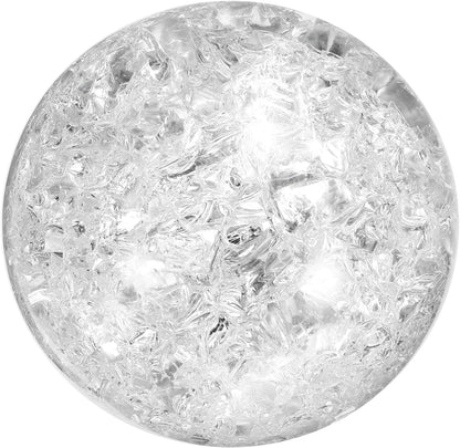 uxcell 60mm/2.4" Crystal Sphere Ball Ice Cracked Glass Solid Decorative Sphere Crystal Ball Prop