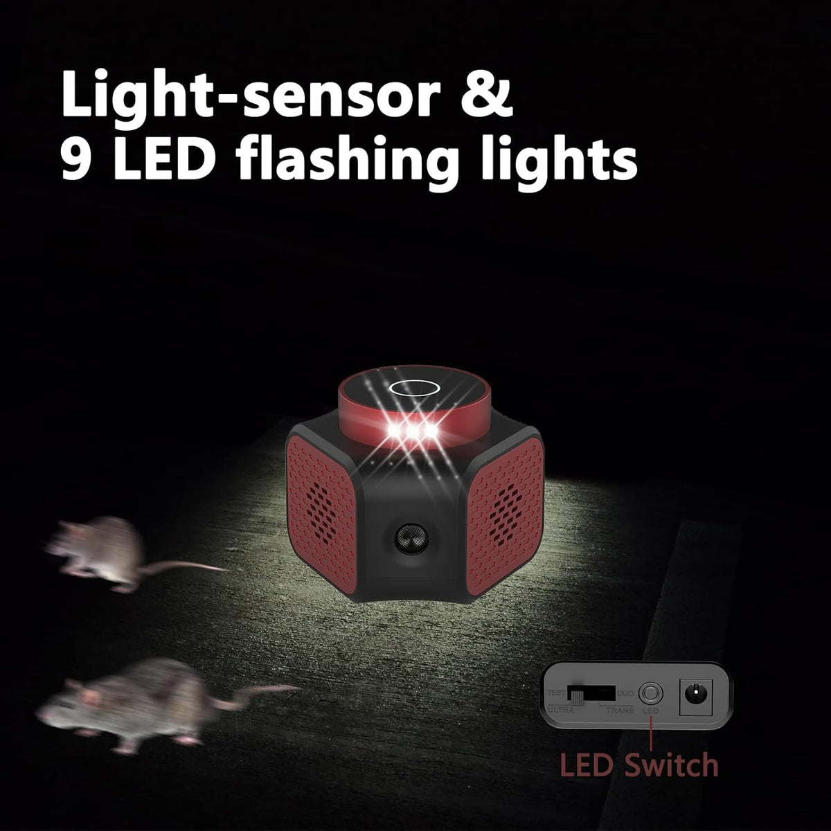 Mice Repellent Plug-ins, Rodent Squirrels Repellent Indoor Ultrasonic Pest Rodent Repeller Mouse