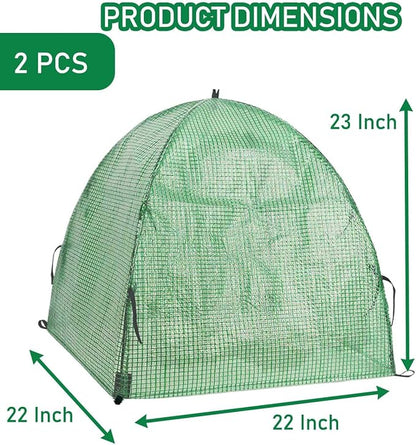 2 Pack Plant Freeze Protection Covers Winter Shrub Covers Plant Frost Protection Tent, Warm Plant