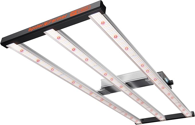 Spider Farmer G4500 Cost-Effective 320W 2x4 Coverage LED Grow Lights, Full Spectrum Dimmable Bar