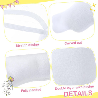 1 Pcs Poseable Goose Wings for 15”- 20" Porch Lawn Goose Outfit Accessories Poseable White Wings