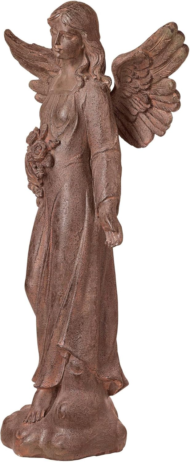 John Timberland Large Tall English Tudor Angel Garden Statue Sculpture Catholic Religious Holy