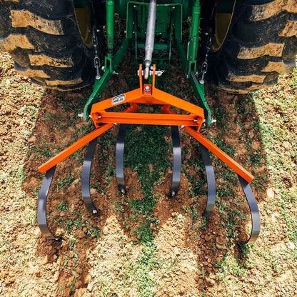 Titan Attachments Cultivator with 6 Spring Steel Shanks 3 Point Quick Hitch
