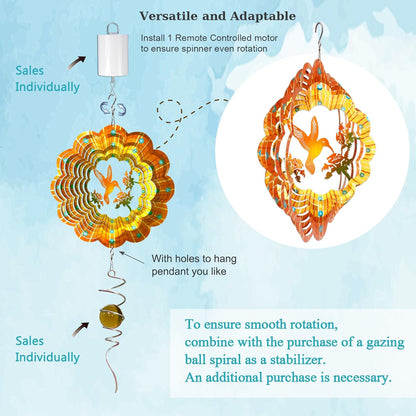 Goolyrusim Hummingbird Wind Spinner, Hummingbird Gifts for Women Mem, Humming Bird Wind Spinners