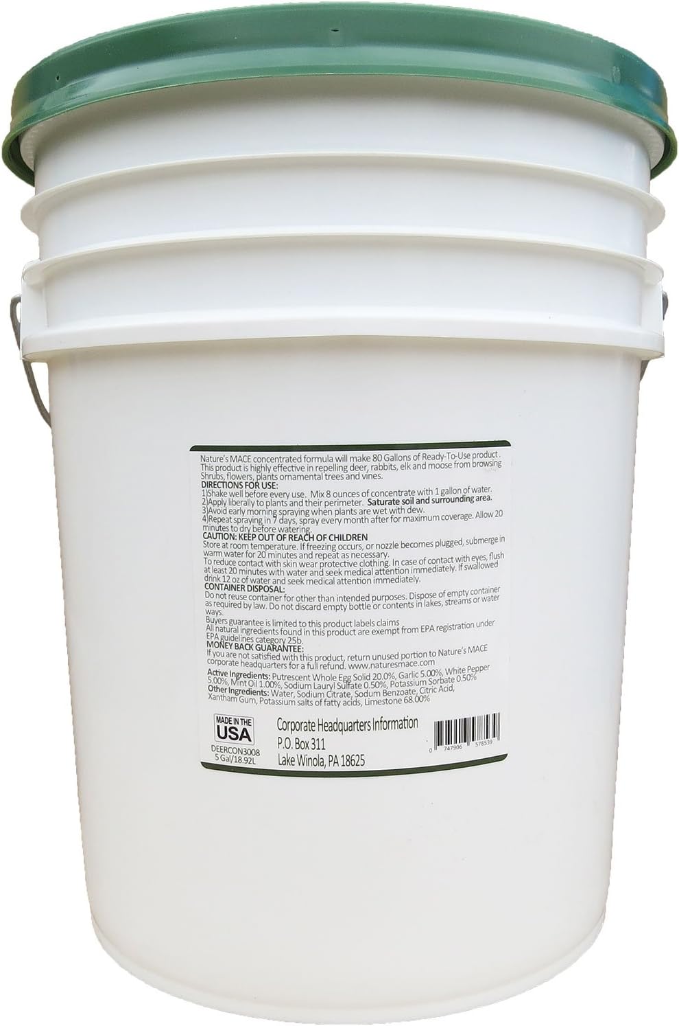 Nature’s MACE Deer and Rabbit Mace, Deer Repellent for Plants, Lawns, Flowers, Gardens, Deer