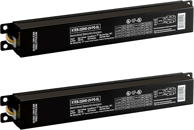 OHLECTRIC (2 Pack Replacement for Keystone KTEB-228HE-UV-PS-SL 2 Lamp T5 Electronic Fluorescent