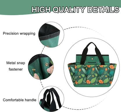Garden Tool Bag, Portable Garden Tote Bag with Handle, Oxford Garden Tool Organizer Bag, Ideal