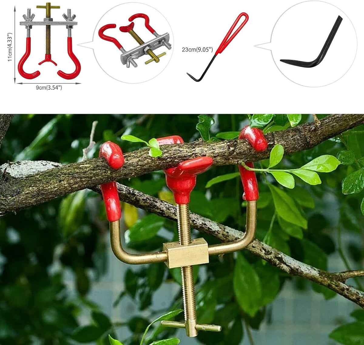 Voilamart 14 Piece Bonsai Tools Kit with Case, Carbon Steel Scissor Cutter Shear Set Garden Plant