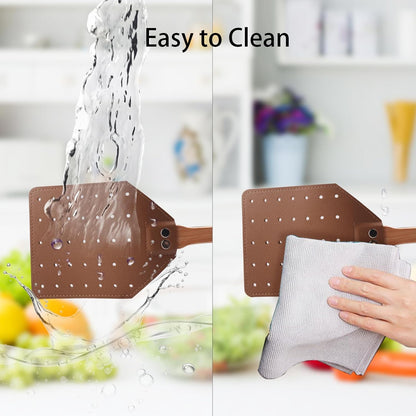 Fly Swatter Set - 2 Pack Wooden Leather Fly Swatter with Hanging Rope, Heavy Duty Fly Swatter for