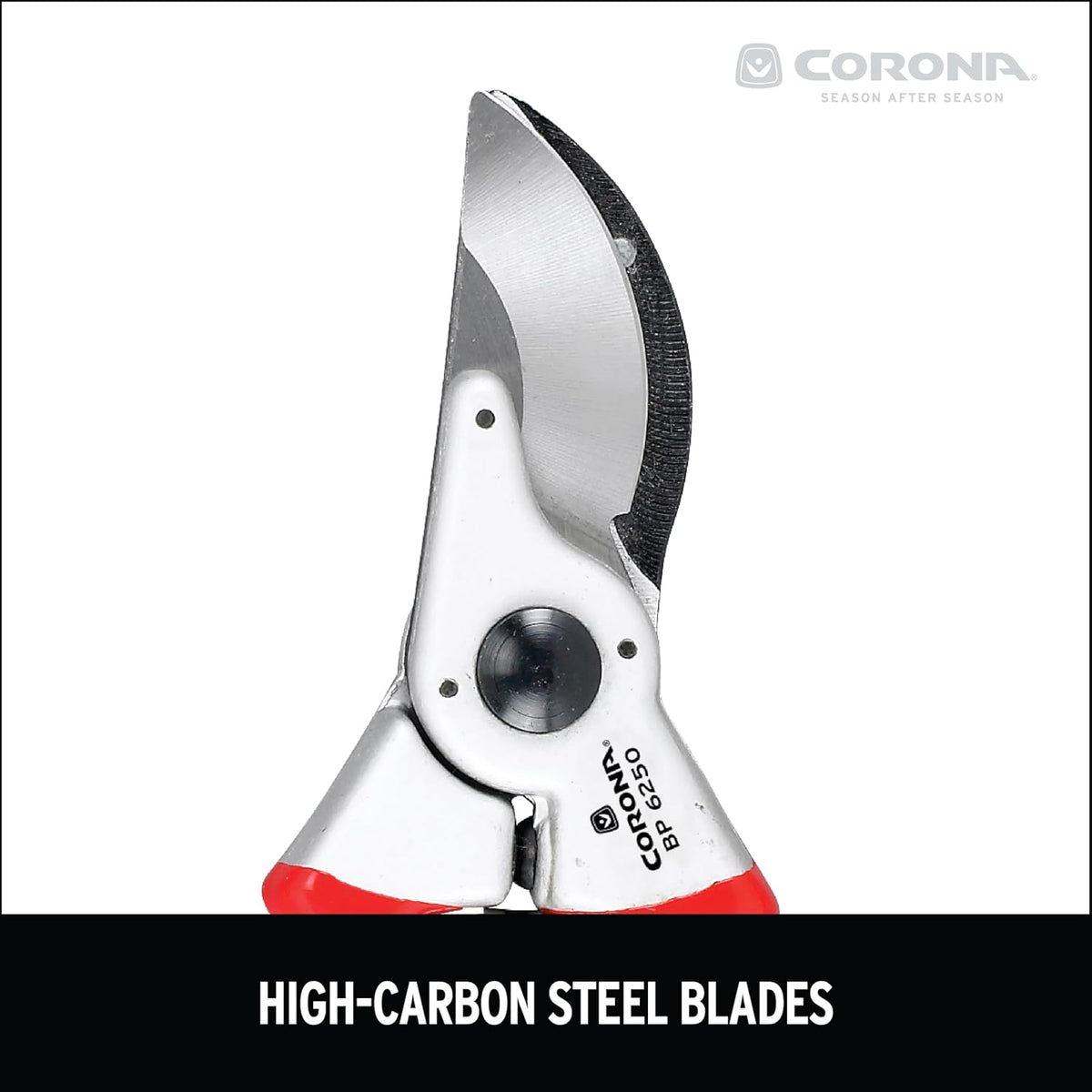 Corona BP 6250 Forged Steel Aluminum Handles Bypass Hand Pruner - 1 inch Cut Capacity Stem and